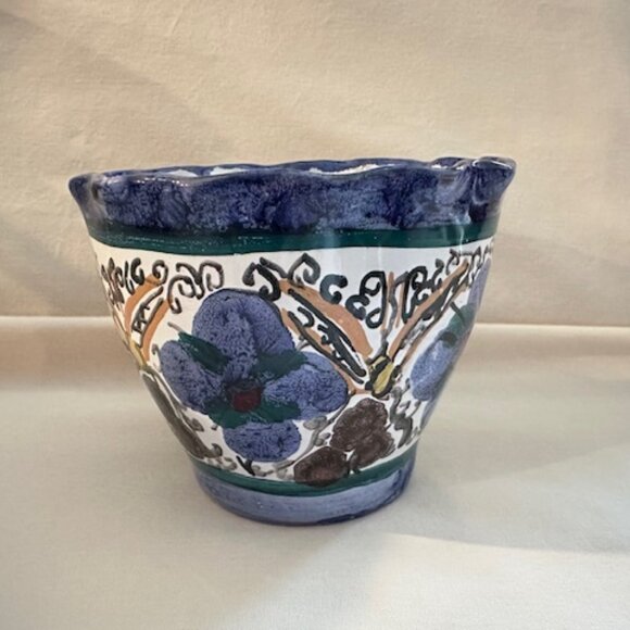 Vintage Hand Painted Pot - Picture 1 of 6